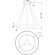 Подвесной светильник кольцом Maytoni MOD058PL-L74B4K Rim светодиодный 2xLED 88W