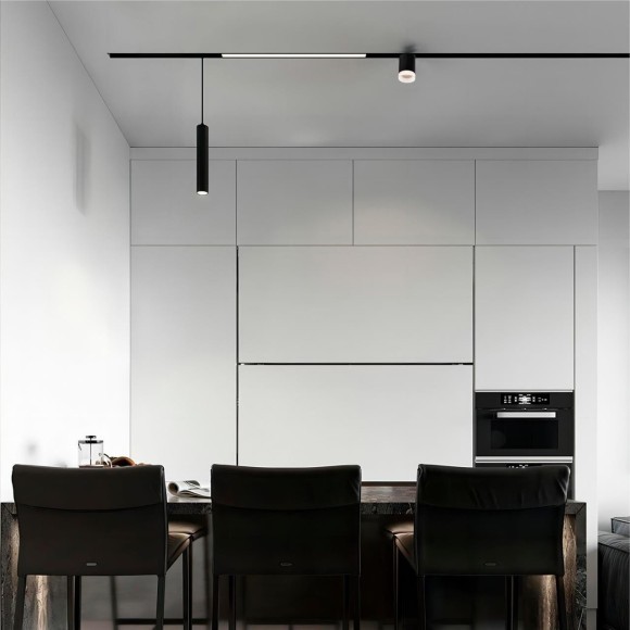 4580-1U Трековый магнитный светодиодный SMART (TUYA, Алиса, Bluetooth, Wi-Fi) светильник Favourite Logica 48V CRI90+ 3000-6000К 480Лм 100° 12