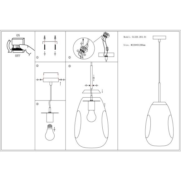 SL328.203.01 Светильник подвесной ST-Luce Розовое золото/Розовое золото E27 1*60W AEREO
