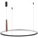 SL6131.403.42 Светильник подвесной ST-Luce Черный/Черный, Терракотовый LED 1*42W 4000K SHAPE
