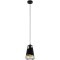 49447 Подвес AUSTELL, 1х60W (E27), Ø165, H1100, сталь, черный/текстиль, черный, золотой