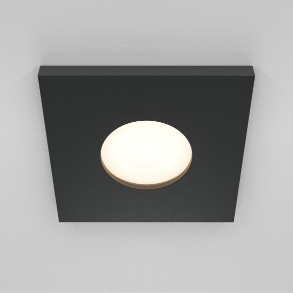 Встраиваемый светильник Maytoni DL083-01-GU10-SQ-B Stark IP65 под лампу 1xGU10 50W