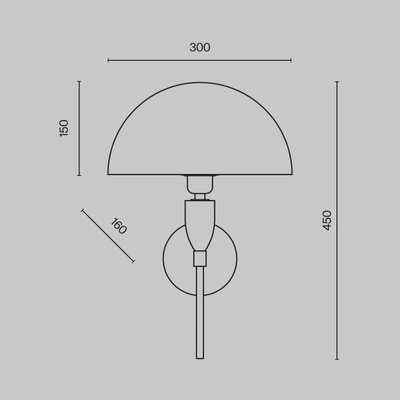 Бра Maytoni Z034WL-01BS Prima под лампу 1xE27 60W Бра Maytoni Z034WL-01BS Prima под лампу 1xE27 60W