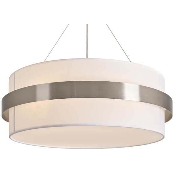 Подвесной светильник с тканевым абажуром 60см под 6 сменных ламп E14 Freya Bride FR5367PL-06N