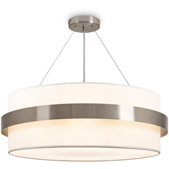 Подвесной светильник с тканевым абажуром 60см под 6 сменных ламп E14 Freya Bride FR5367PL-06N