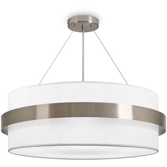 Подвесной светильник с тканевым абажуром 60см под 6 сменных ламп E14 Freya Bride FR5367PL-06N