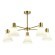 SLE1561-302-05 Светильник потолочный Латунь/Белый E27 5*60W ARKI
