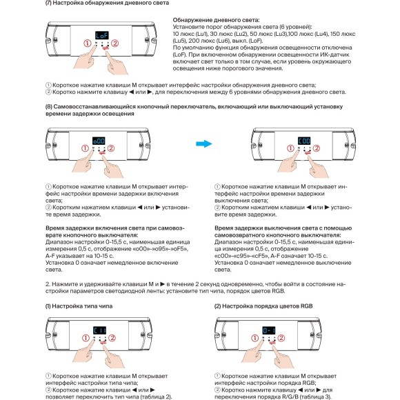 Maytoni CV03-SPI-RGB 711008 Контроллер с датчиком движения и освещенности в комплекте, для упр. SPI лентами RGB или MIX, 5-24В, макс. 960 пикселей ленты