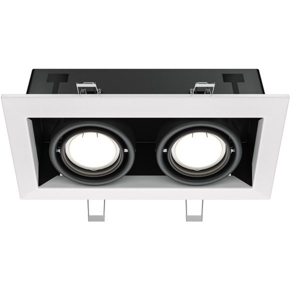 Встраиваемый светильник Maytoni DL008-2-02-W Metal Modern под лампы 2xGU10 50W