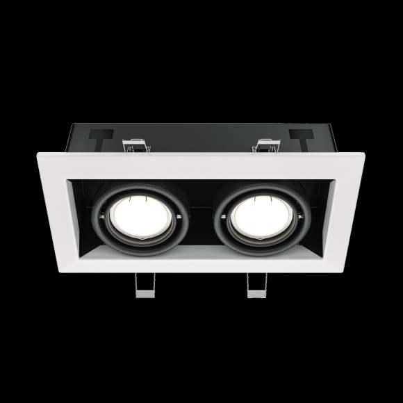 Встраиваемый светильник Maytoni DL008-2-02-W Metal Modern под лампы 2xGU10 50W