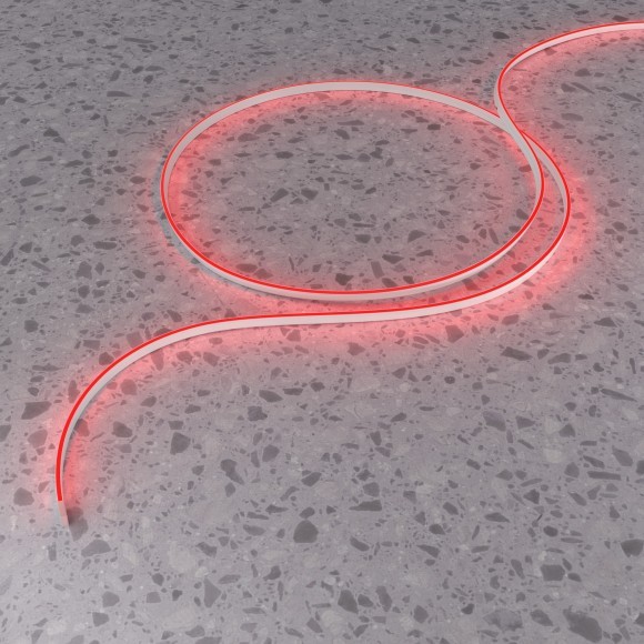 Гибкий неон 10x4 24В 9,6 Вт/м Red IP67 5м 432039