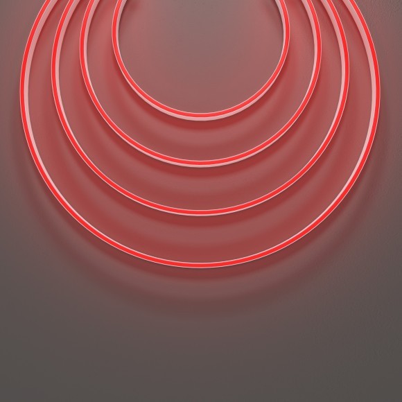 Гибкий неон 10x4 24В 9,6 Вт/м Red IP67 5м 432039