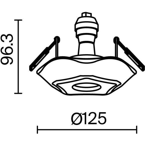 Встраиваемый светильник Maytoni DL284-1-01-W