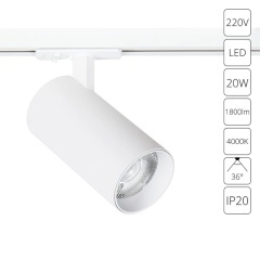 Трековый светильник Arte Lamp BENE A1947PL-1WH