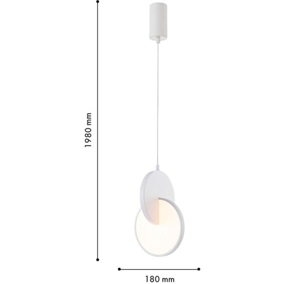 4610-1P, подвес, L180xW170xH405/1980, LEDx7W, 910LM, 3000K, included