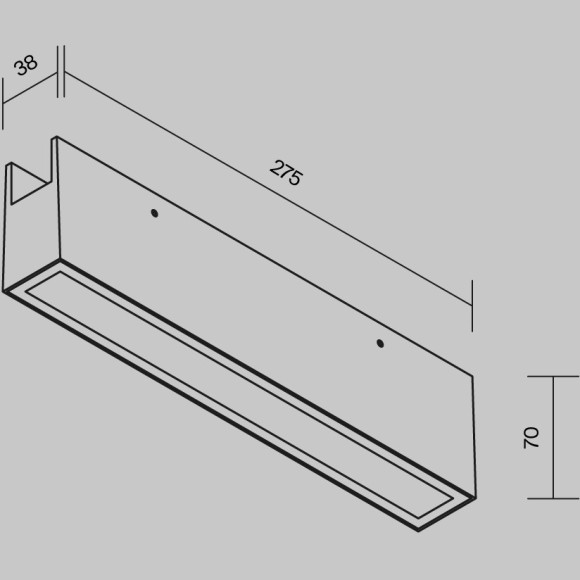 Уличный трековый светильник Outdoor O-TR01-3-S-20WW3K Уличный трековый светильник Outdoor O-TR01-3-S-20WW3K