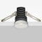 Maytoni Mini DL059-7W3K-W Черный круглый светодиодный встраиваемый светильник микро-спот 39мм, COB LED 7Вт 3000K 55° 610Лм CRI90 IP20 220V светодиоды Epistar, диммируемые при смене блока питания