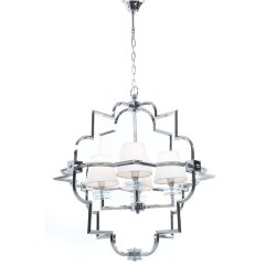Подвесная люстра LDP 8020-4 CHR+WT Подвесная люстра LDP 8020-4 CHR+WT