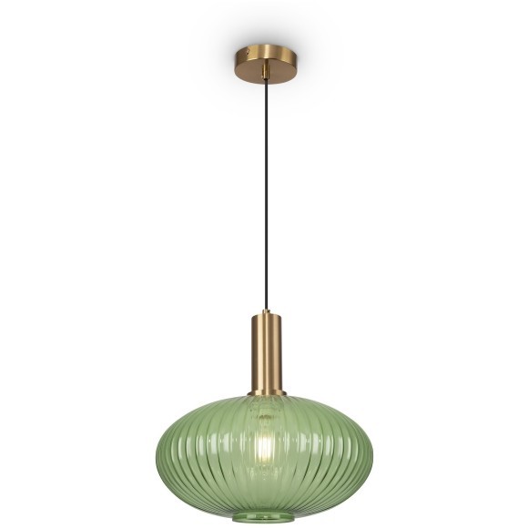 Подвесной светильник с 1 плафоном Freya FR8012PL-01GN Zelma под лампу 1xE27 40W