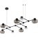 SL6005.403.08 Светильник подвесной ST-Luce Черный/Дымчатый, Прозрачный LED 8*3W 3000K VALLO