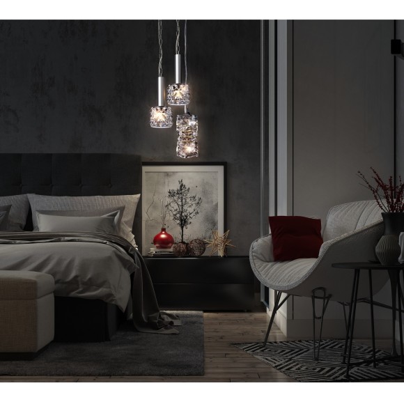 Подвесной светильник с 1 плафоном Maytoni MOD027PL-01CH Rock Me под лампу 1xE14 40W