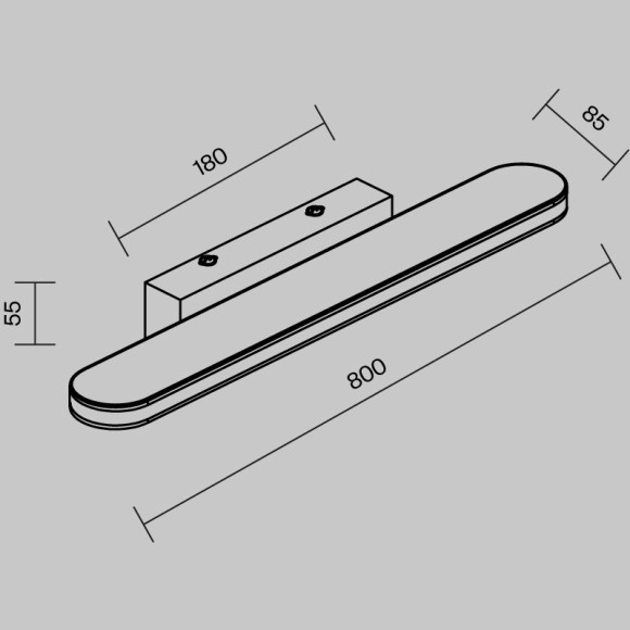 Подсветка для зеркал и картин Maytoni MIR009WL-L16CH4K EpicLED 16W