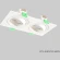 Светильник встроенный Crystal Lux CLT 002C2 WH V2