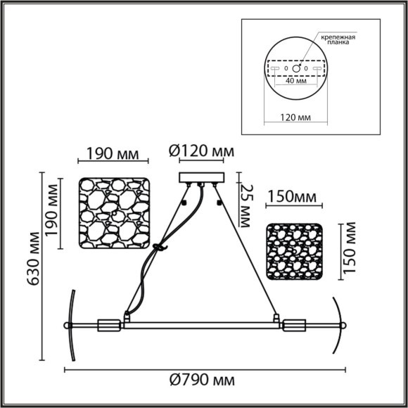 6588/8 MODERNI LN24 хром/тонированное стекло, металл/стекло Люстра подвесная E14 8*40W 220V LIBERTI 6588/8 MODERNI LN24 хром/тонированное стекло, металл/стекло Люстра подвесная E14 8*40W 220V LIBERTI