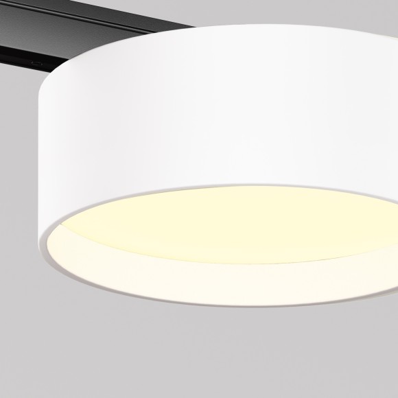 TR189-1-12W3K-BW Ультратонкий трековый диммируемый по TRIAC 0/1-10V магнитный светодиодный светильник Maytoni Levity CRI90+ 3000К 630Лм 100° 12Вт