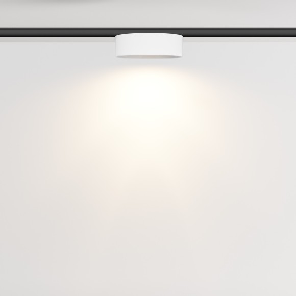 TR189-1-12W3K-BW Ультратонкий трековый диммируемый по TRIAC 0/1-10V магнитный светодиодный светильник Maytoni Levity CRI90+ 3000К 630Лм 100° 12Вт
