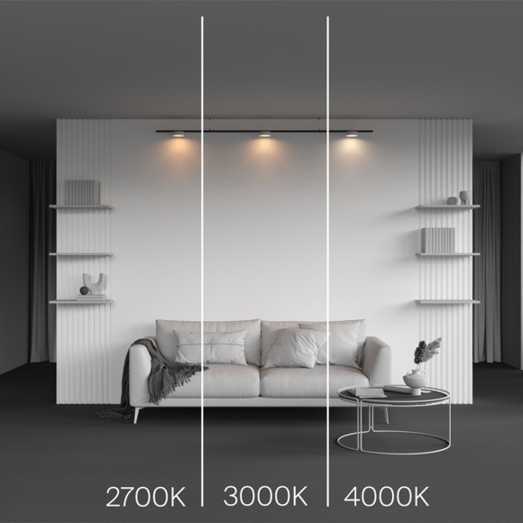 TR189-1-12W3K-BW Ультратонкий трековый диммируемый по TRIAC 0/1-10V магнитный светодиодный светильник Maytoni Levity CRI90+ 3000К 630Лм 100° 12Вт