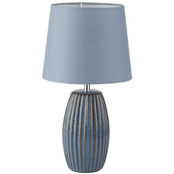 8123/1T COMFI LN25 синий, керамика/текстиль Настольная лампа E27 1*60W 220V LAPUNA