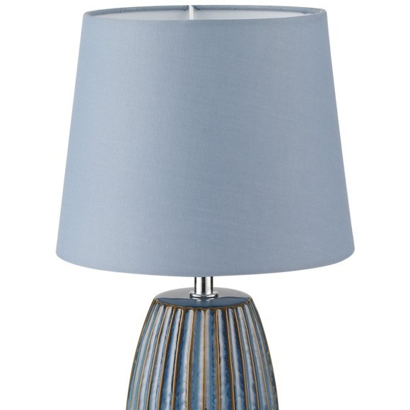 8123/1T COMFI LN25 синий, керамика/текстиль Настольная лампа E27 1*60W 220V LAPUNA