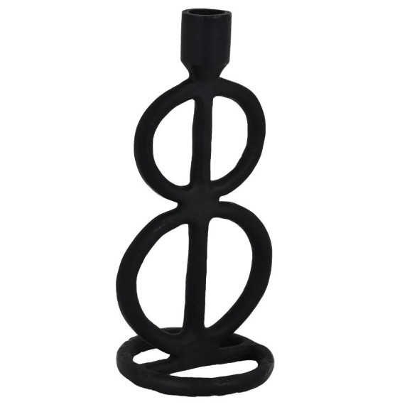 422022 Подсвечник NUMAZU, L115, B100, H230, алюминий, черный 422022 Подсвечник NUMAZU, L115, B100, H230, алюминий, черный