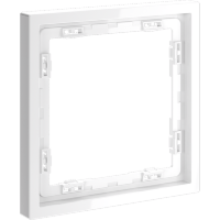 Рамка пластиковая VOLTUM S70 на 1 пост, (белый глянцевый)