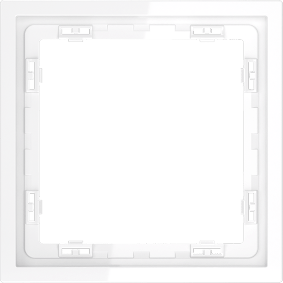 Рамка пластиковая VOLTUM S70 на 1 пост, (белый глянцевый)