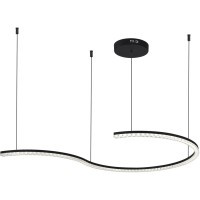 SL1018.403.01 Светильник подвесной ST-Luce черный/прозрачный LED 1*65W 4000K EUCLIDICS