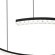 SL1018.403.01 Светильник подвесной ST-Luce черный/прозрачный LED 1*65W 4000K EUCLIDICS