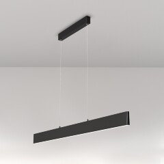 Линейный подвесной светильник Maytoni Step P010PL-L30B4K LED 30Вт 4000K 2200Лм 120° CRI80 черный матовый металлический корпус, макс. высота 1185 мм, двойной свет (вниз основной + вверх) Линейный подвесной светильник Maytoni Step P010PL-L30B4K LED 30Вт 4000K 2200Лм 120° CRI80 черный матовый металлический корпус, макс. высота 1185 мм, двойной свет (вниз основной + вверх)