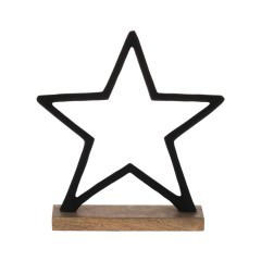 427117 Статуэтка Звезда BALIGUIAN, L250, B60, H260, алюминий, дерево, черный, натуральный 427117 Статуэтка Звезда BALIGUIAN, L250, B60, H260, алюминий, дерево, черный, натуральный