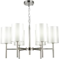 SLE107303-06 Светильник подвесной Никель/Белый E14 6*40W NOIA