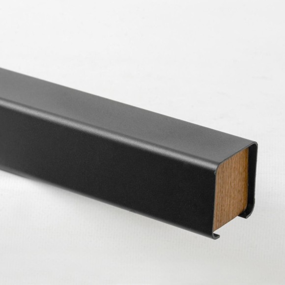SY5427 Lussole ДЭЙД черный линейно-подвесной светильник, LED 38 Вт, 3000 К, 2850 Лм, IP20, корпус металл/дерево, белый акриловый рассеиватель