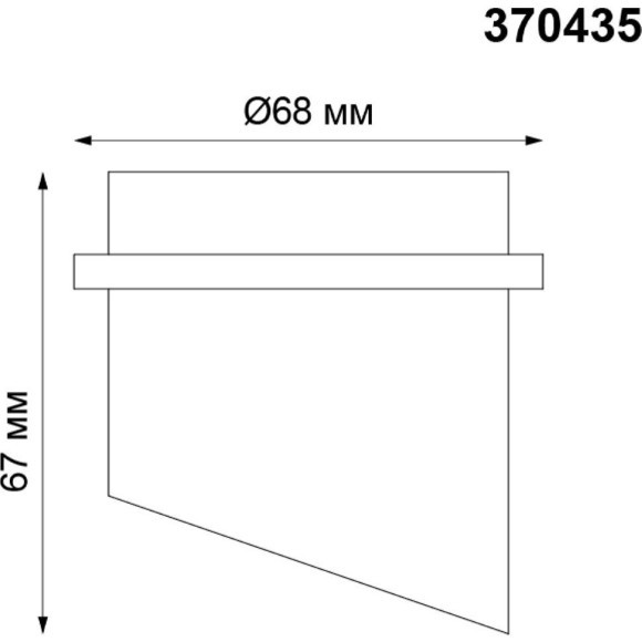 Встраиваемый светильник Novotech 370435 BUTT под лампу 1xGU10 50W