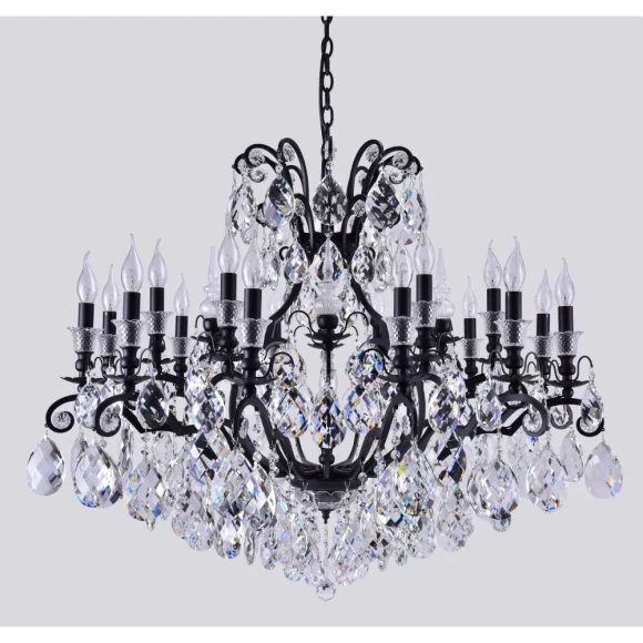 Люстра Crystal Lux MAGNIFICO SP19 BLACK/TRANSPARENT Люстра Crystal Lux MAGNIFICO SP19 BLACK/TRANSPARENT