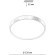 Светильник LED 30Вт 4000K D328 IP43 Sonex GABY 7784/CL