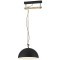 43396 Подвес HODSOLL регул., 1х40W(E27), 350х400, H1100, сталь, дерево, черн., коричн./сталь, черный