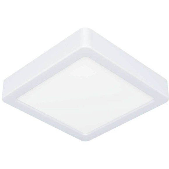 900646 Накладной светильник  FUEVA 5, 11W (LED), 3000K, IP44, L160, B160, H28, сталь, белый / пластик, белый
