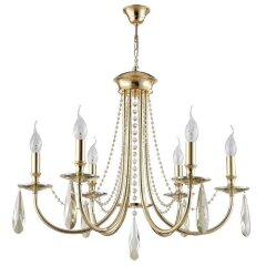 Люстра Crystal Lux VICTORIA SP6 GOLD/AMBER Люстра Crystal Lux VICTORIA SP6 GOLD/AMBER