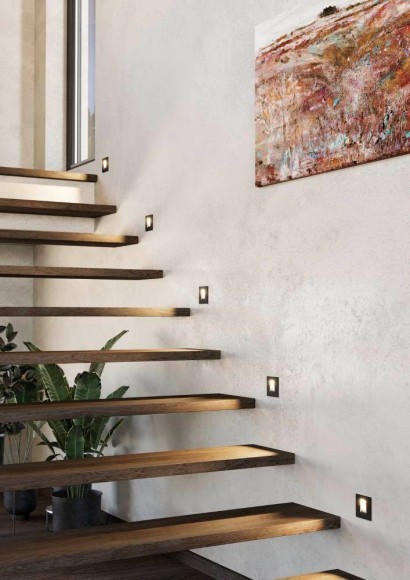 99644 Светодиодный встраиваемый светильник для лестниц MECINOS, LED 1x2W, 90lm, L80, B80, H3, сталь, черный 99644 Светодиодный встраиваемый светильник для лестниц MECINOS, LED 1x2W, 90lm, L80, B80, H3, сталь, черный