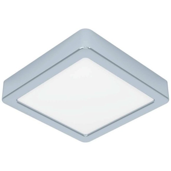 900649 Накладной светильник  FUEVA 5, 11W (LED), 3000K, IP44, L160, B160, H28, сталь, хром / пластик, белый